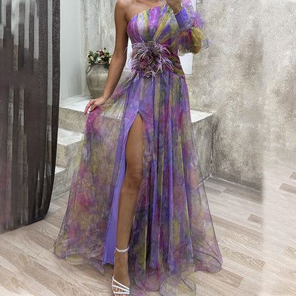 ⏳Begrenzte Zeit 50% Rabatt💥🌸Frühjahrs-Specials🌸 Damen Tüll Unregelmäßiges Kleid Kleider