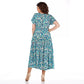 🎉Begrenzte Zeit 50% Rabatt💥 Chiffonkleid mit Sommermuster