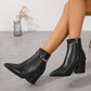 🎁Großes Geschenk! Damen spitz zulaufende Schuhe mit hohem Absatz und seitlichem Reißverschluss