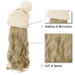 🎁Bestes Geschenk für Sie – neue warme, abnehmbare, einteilige Big Wave-Perücken-Strickmütze🎁