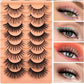 🎊Weihnachts-Superrabatt🎊[Bestes Geschenk für Sie] Flauschige einzelne Cluster-Wimpern im natürlichen Look